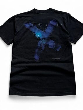 Vintage 1990s Stanley Desantis The X-Files movie Black Graphic Tee - Men’s XL